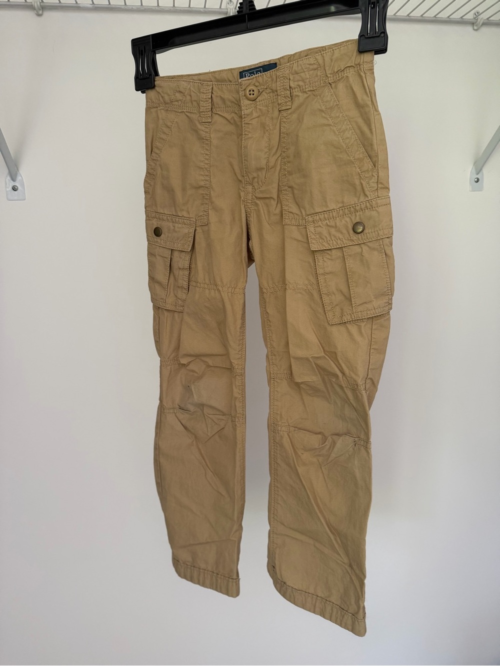 Ralph Lauren boys Khaki Cargo Pants with Flap Pockets